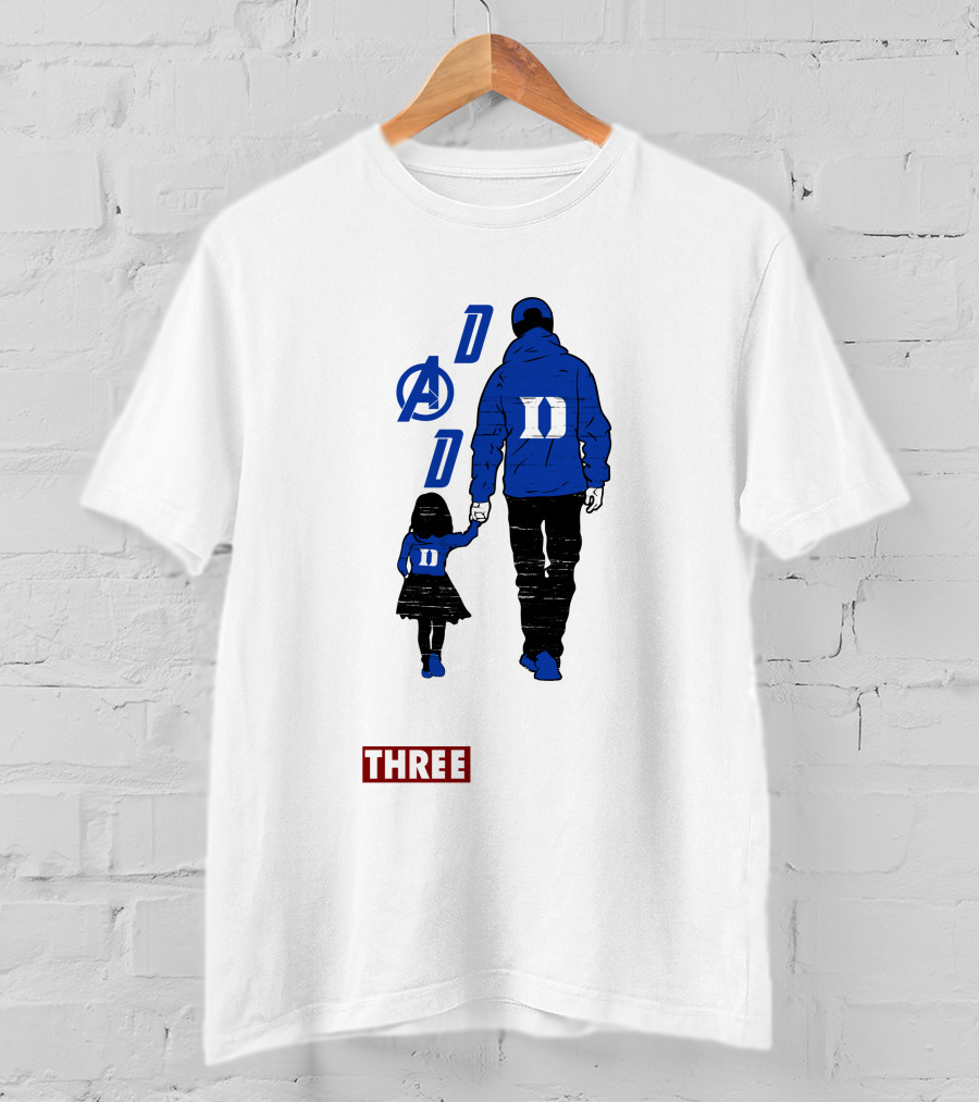 Duke Blue Devils Dad I Love You Three Thousand Avengers T-Shirt