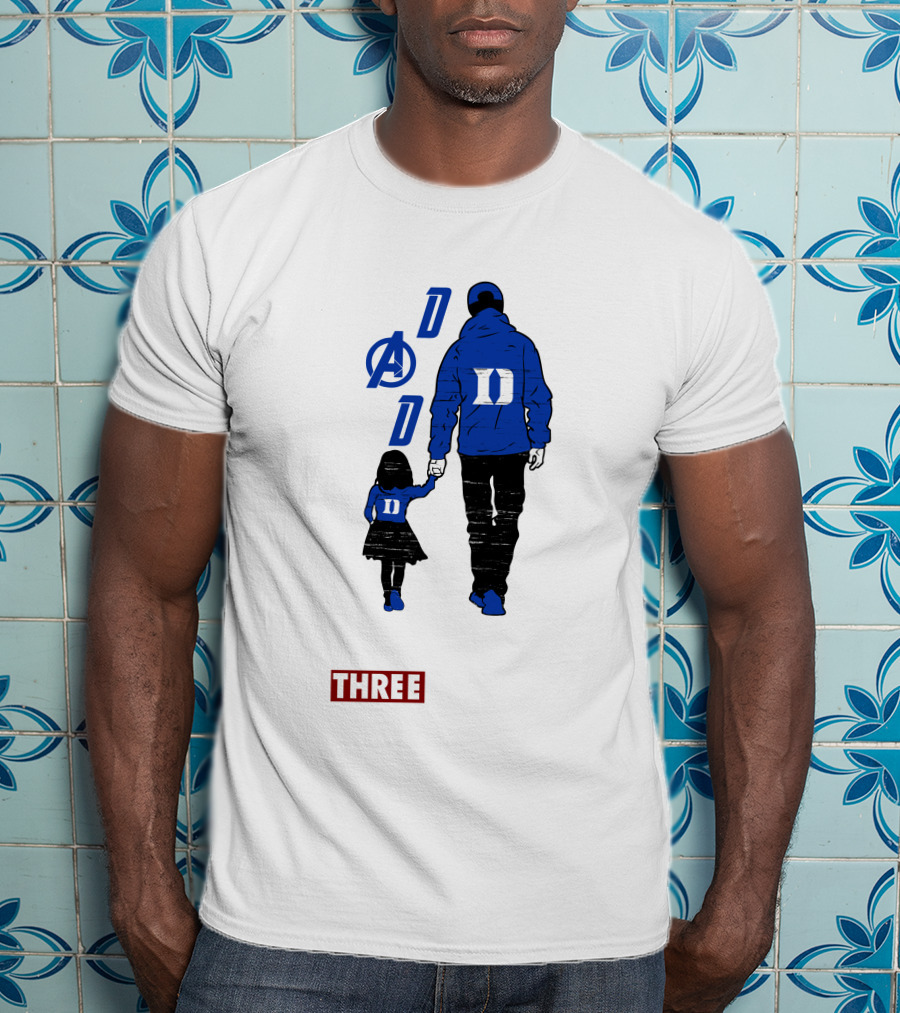 Duke Blue Devils Dad I Love You Three Thousand Avengers T-Shirt
