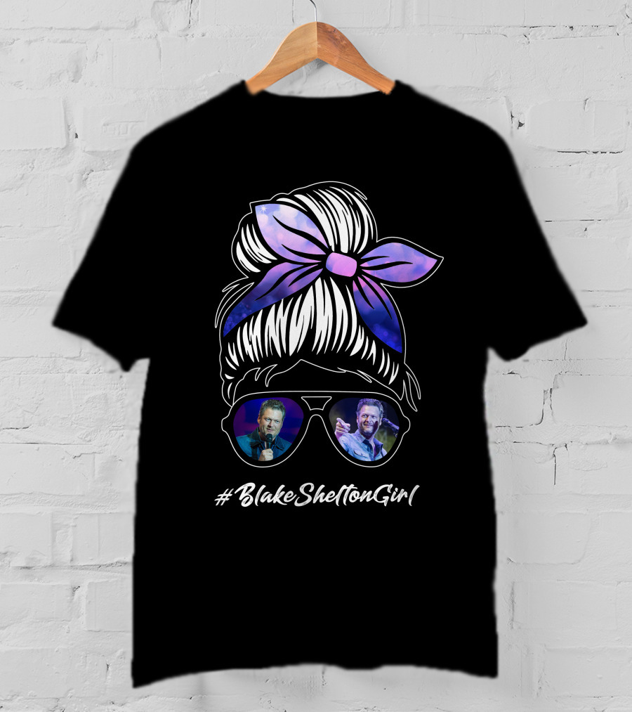 BlakeSheltonGirl Sunglasses Headwrap T-Shirt