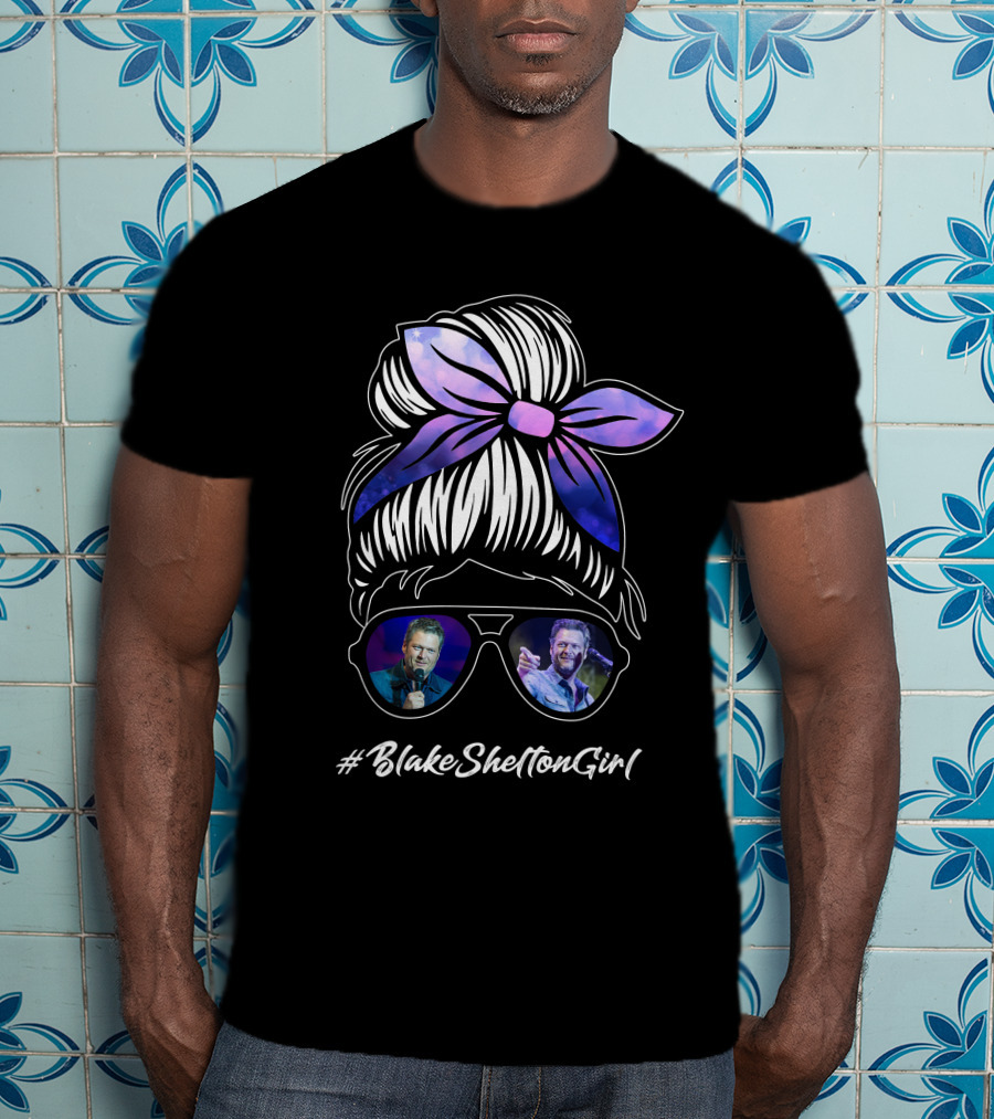 BlakeSheltonGirl Sunglasses Headwrap T-Shirt