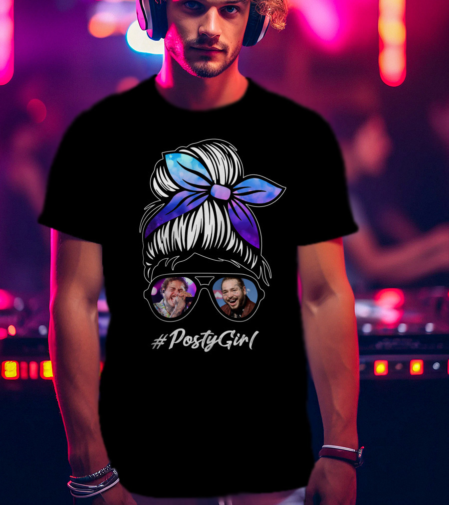 PostyGirl Bow Sunglass Concert T-Shirt