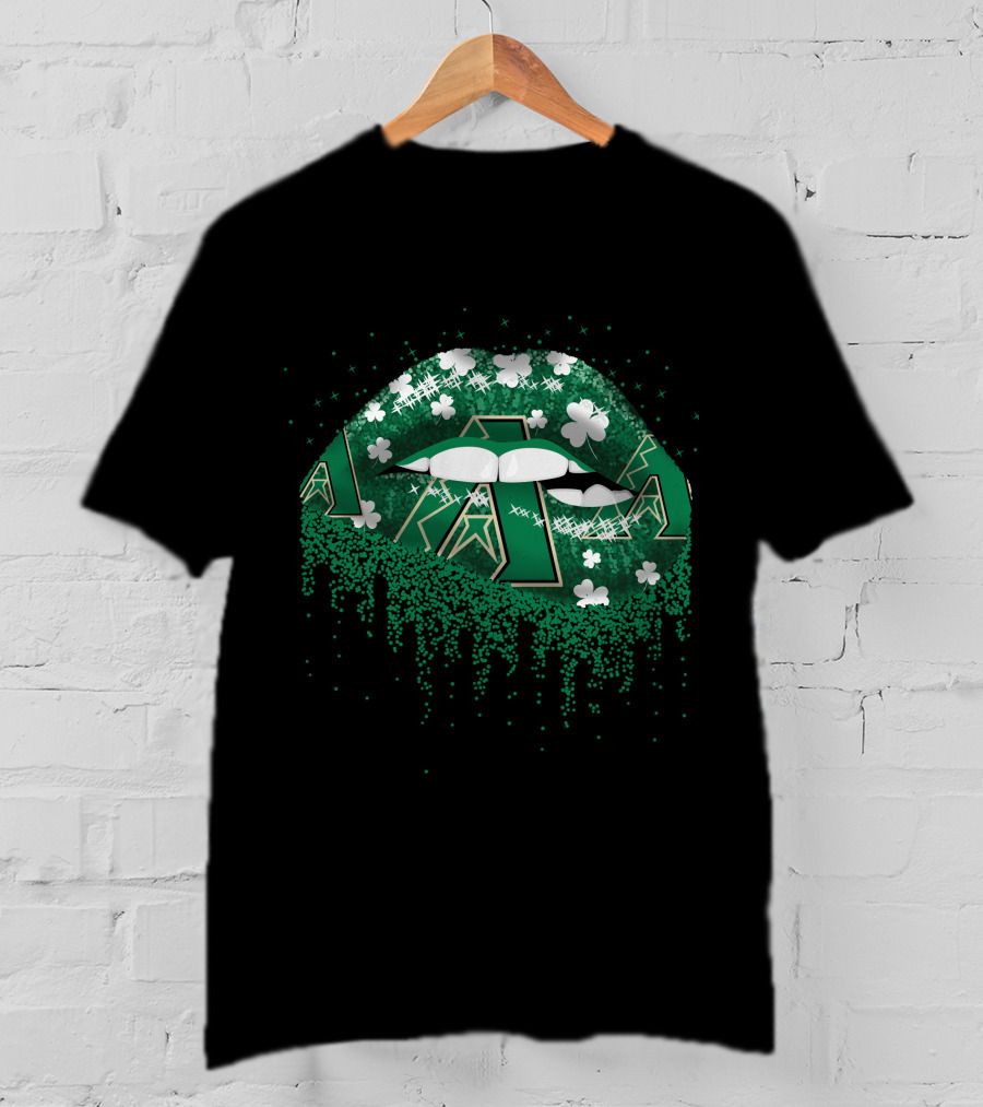 Arizona Diamondbacks Green Shamrock Lips T-Shirt