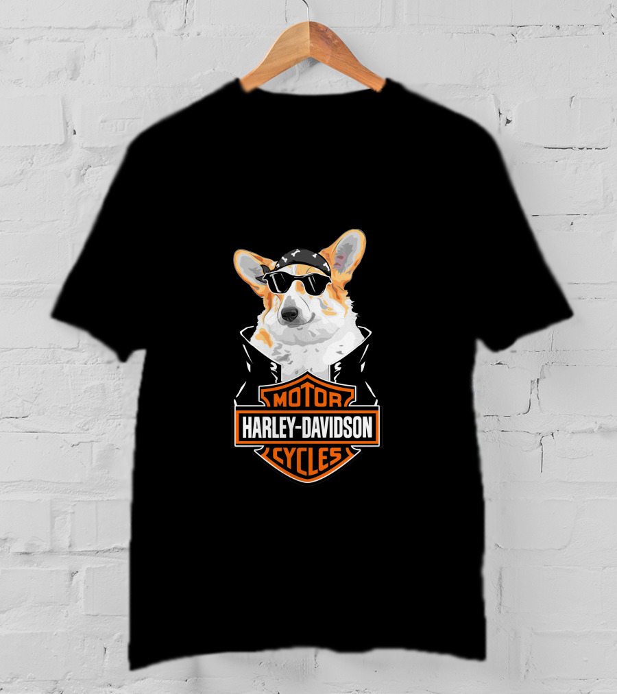 Corgi Harley Davidson Motorcycle Cycles T-Shirt