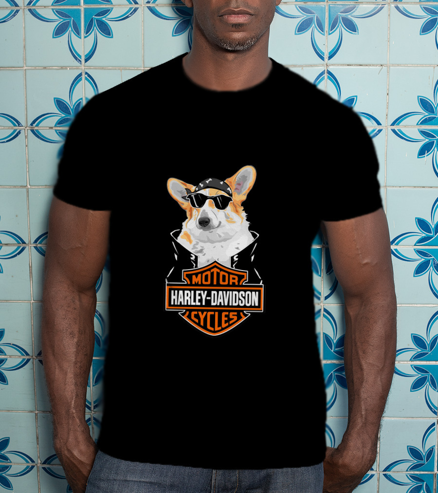 Corgi Harley Davidson Motorcycle Cycles T-Shirt
