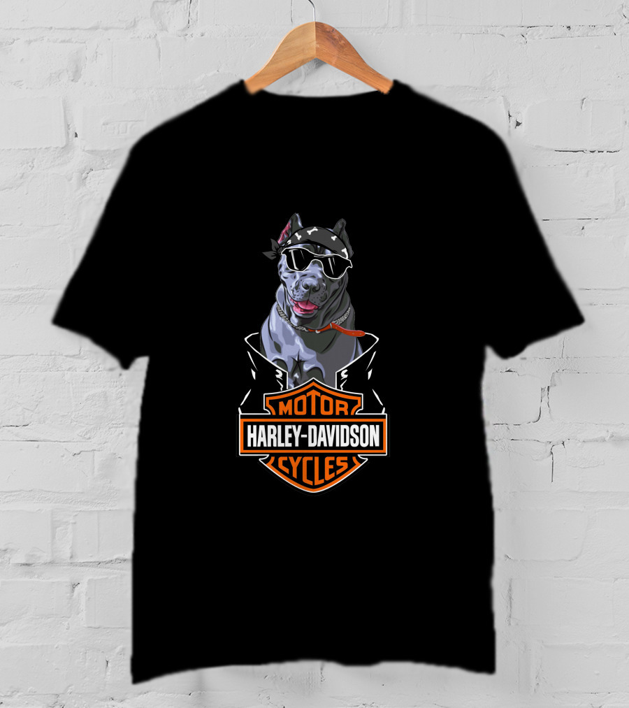 Harley Davidson Cane Corsos Motorcycles T-Shirt