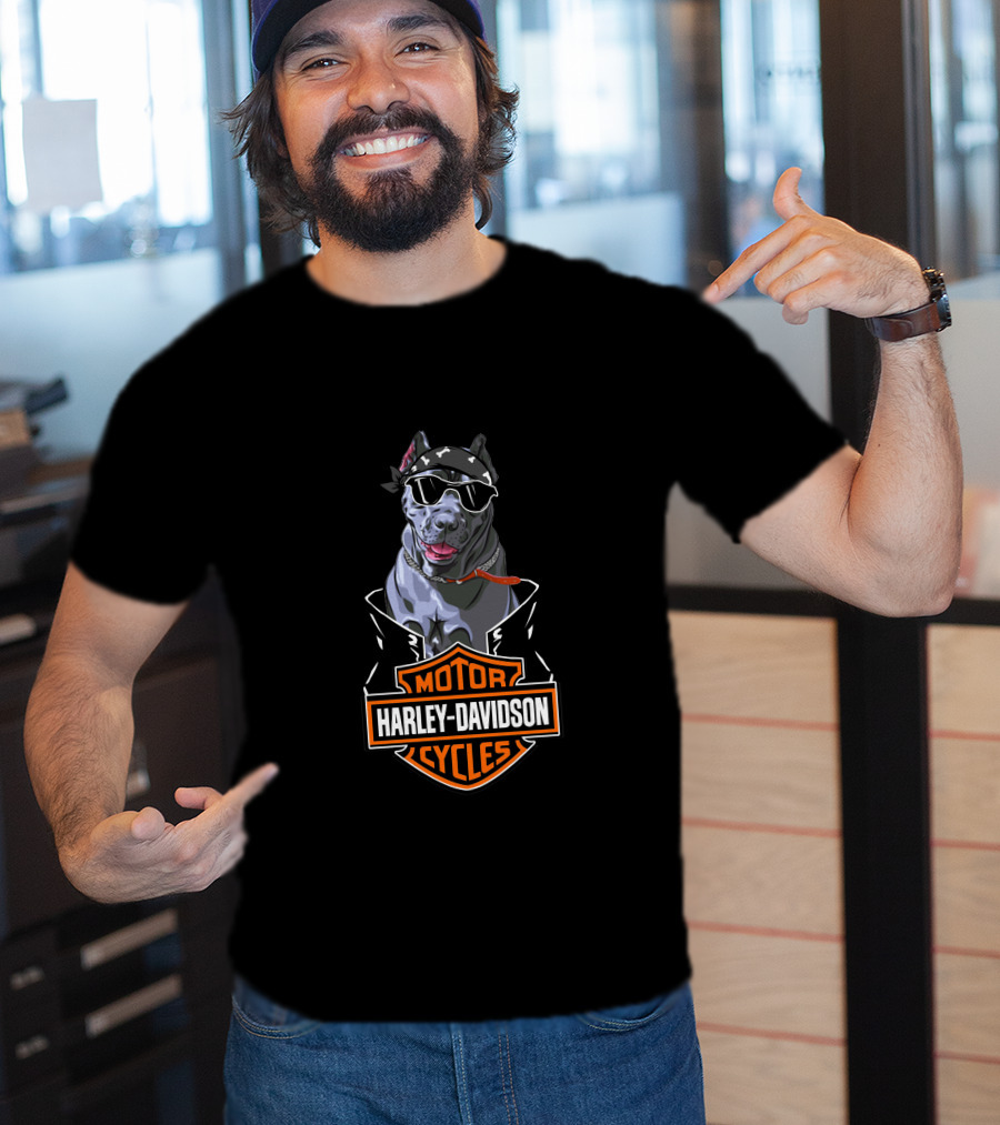 Harley Davidson Cane Corsos Motorcycles T-Shirt