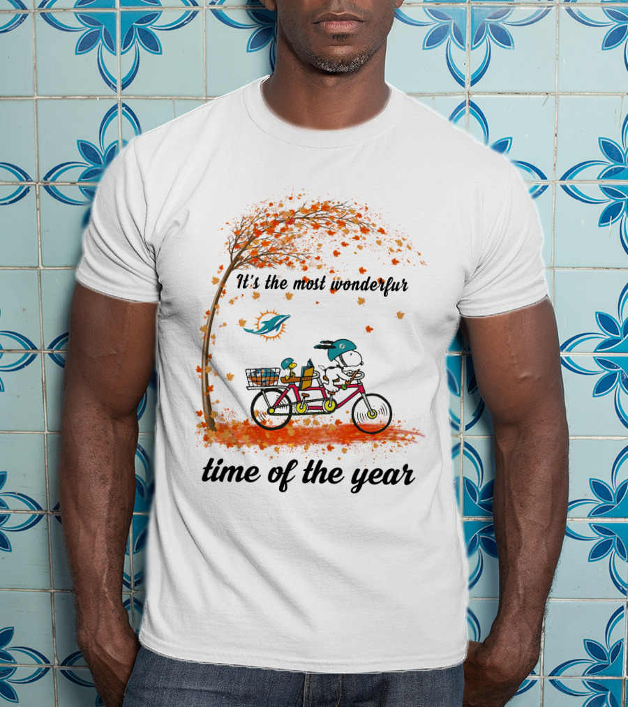 It's The Most Wonderful Time Of The Year Miami Dolphins Autumn T-Shirt