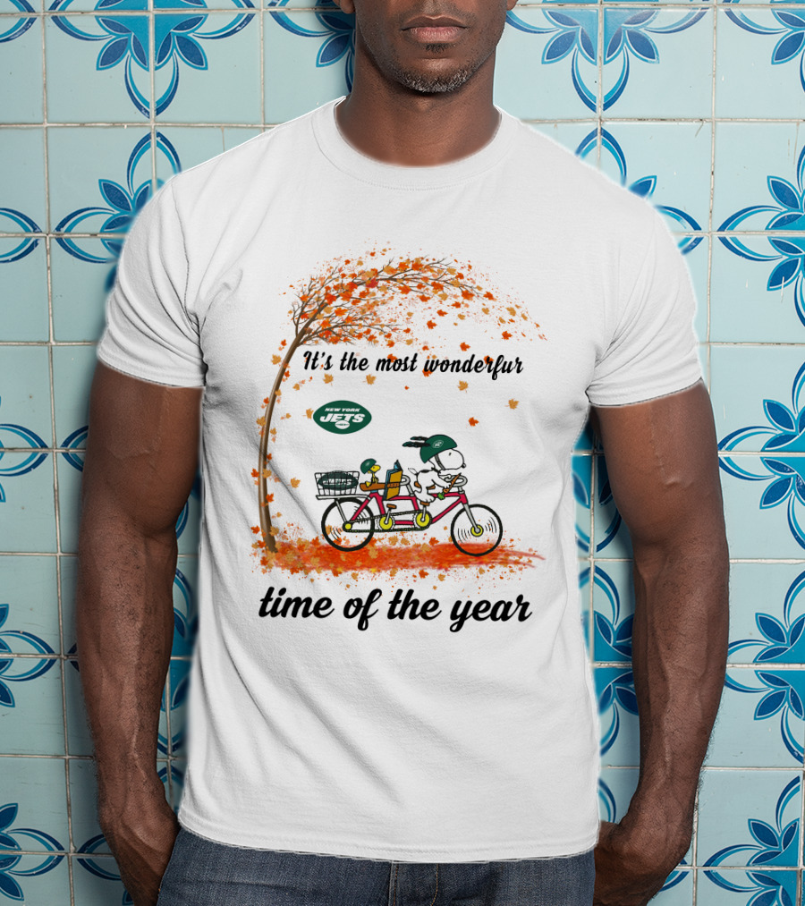 It's The Most Wonderful Time Of The Year New York Jets Baby Yoda Autumn T-Shirt