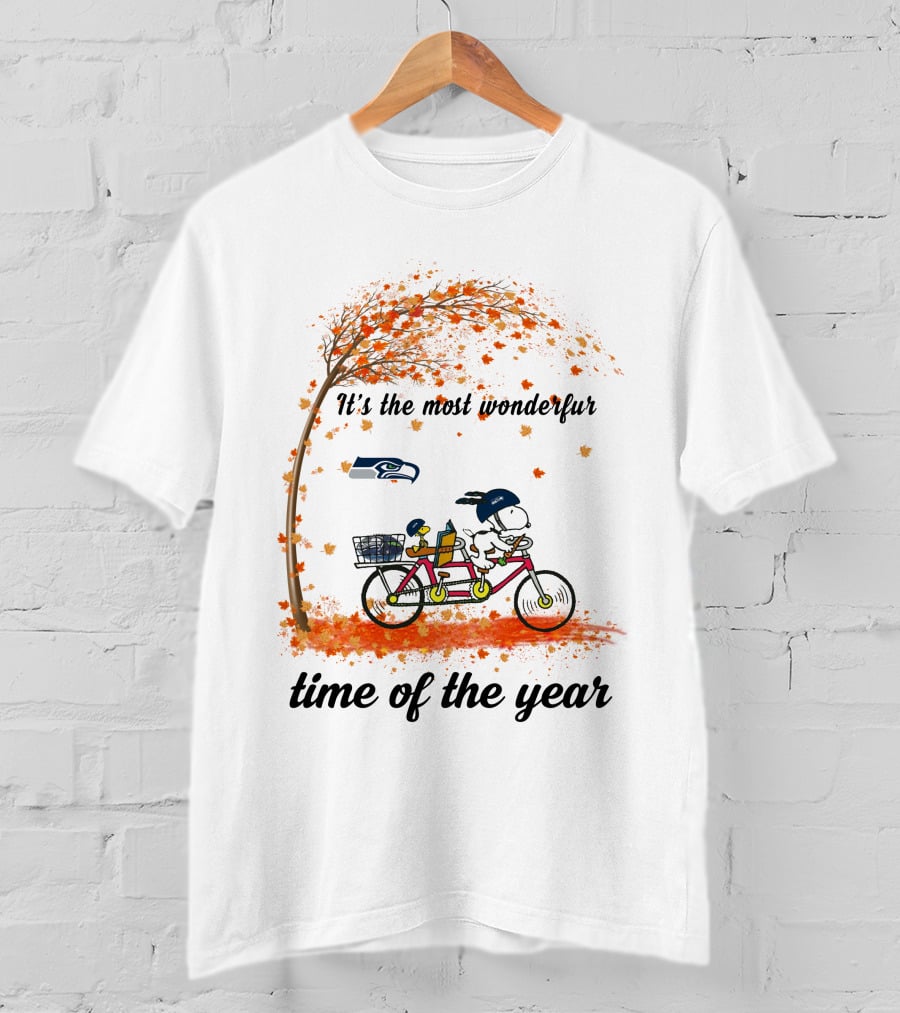 It's The Most Wonderful Time Of The Year Seattle Seahawks Autumn T-Shirt