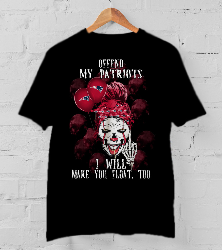 Offend My Patriots I Will Make You Float Too Halloween  T-Shirt