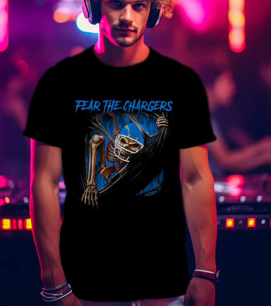 Fear The Chargers Los Angeles Chargers 515NFL L1MTH T-Shirt