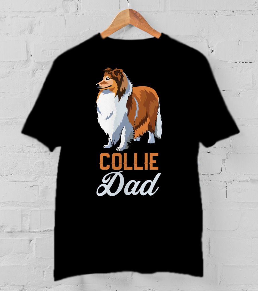 Collie Dad Loving Dog Owner T-Shirt