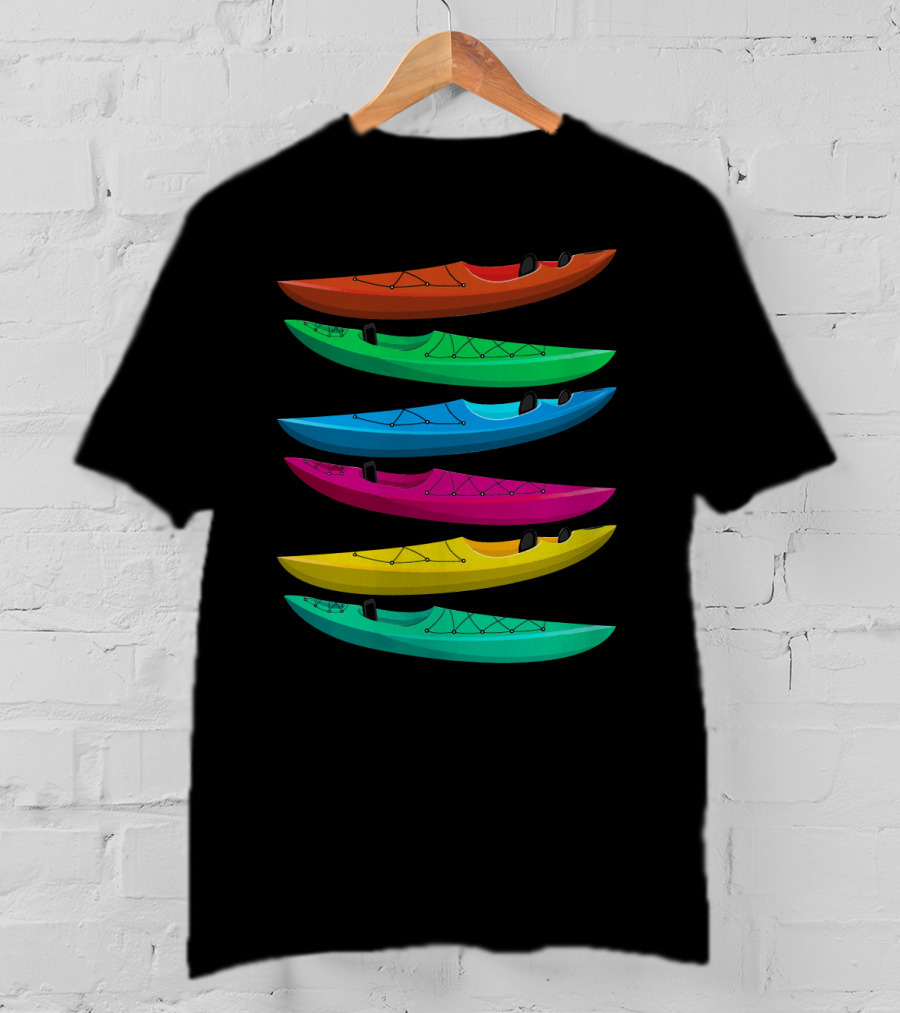 Vibrant Kayaks For Outdoor Adventure Kayaking And Boating T-Shirt