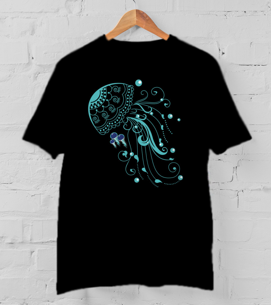 Cool Jellyfish Swirl T-Shirt