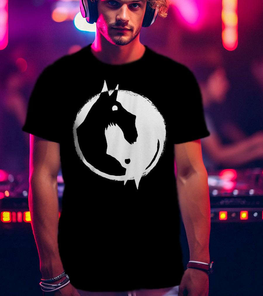 Yin Yang Dog Scottish Terrier T-Shirt