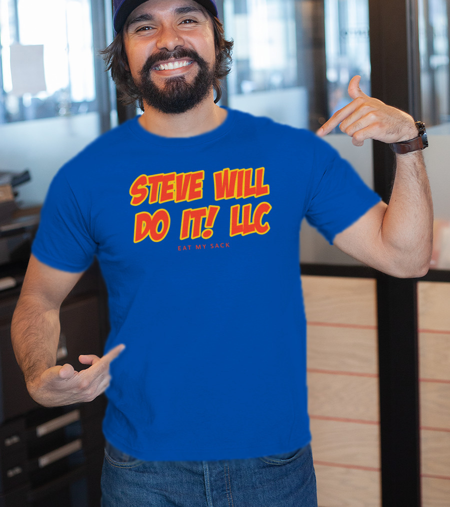 Steve Will Do It Llc Eat My Sack Royal T-Shirt