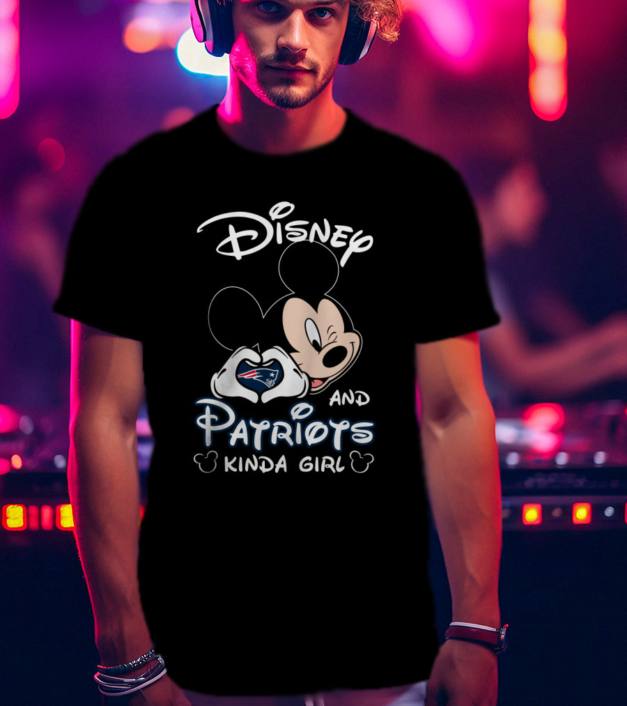 Disney And Patriots Kinda Girl T-Shirt