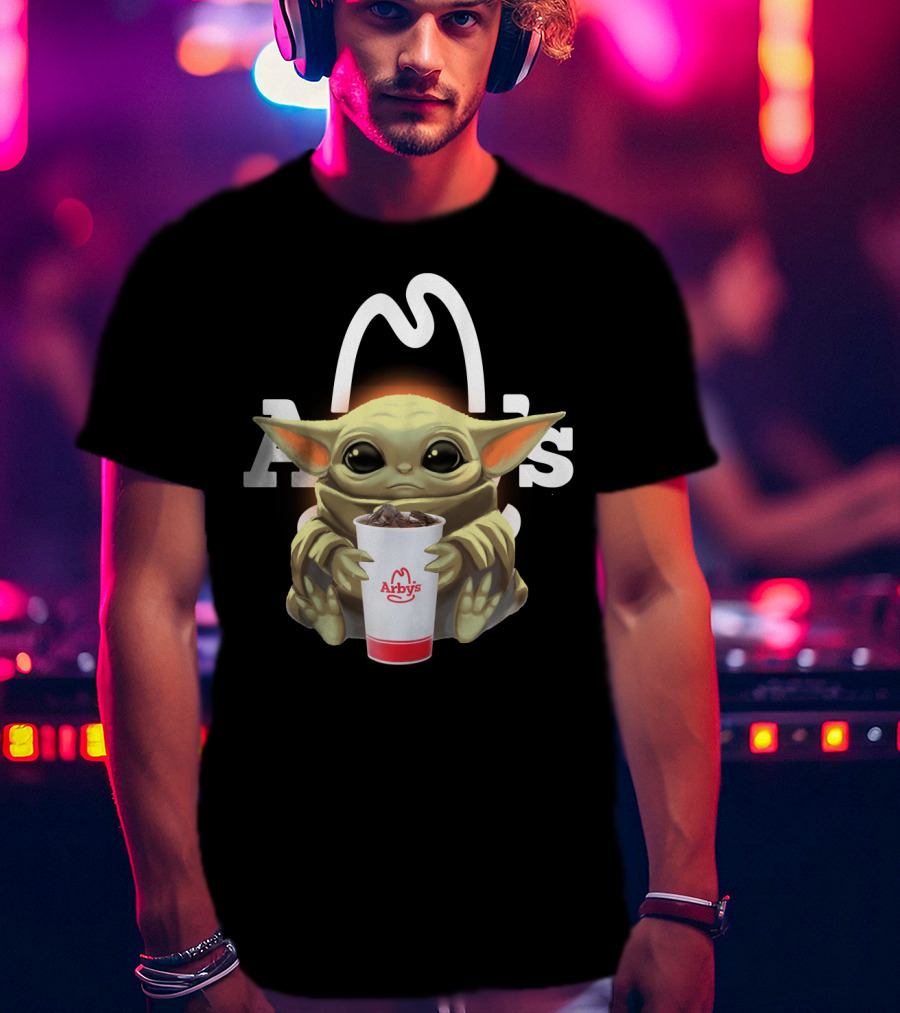 Baby Yoda Holding Arby's Drink T-Shirt