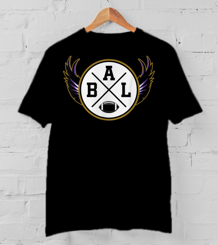 BAL Football Baltimore Maryland Vintage Raven T-Shirt