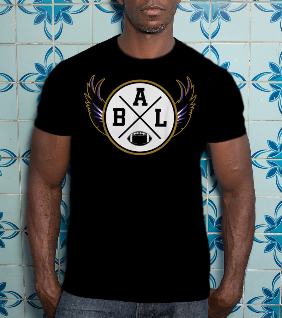 BAL Football Baltimore Maryland Vintage Raven T-Shirt