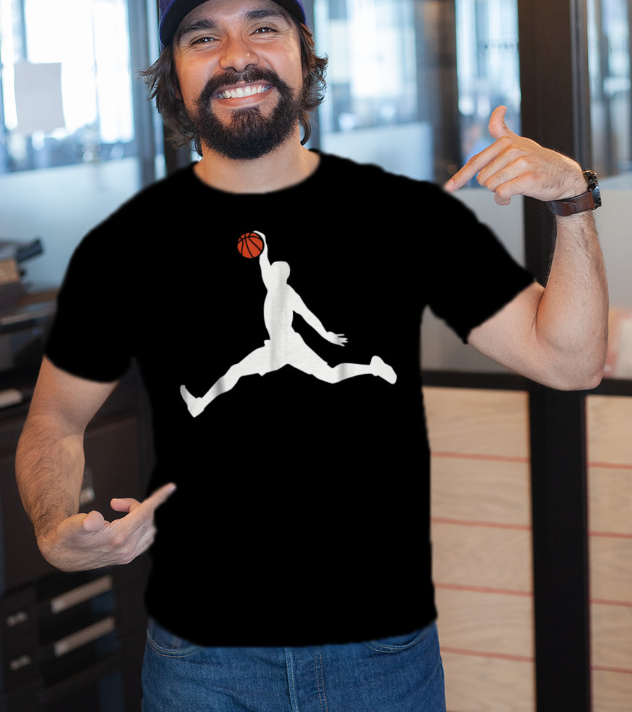 Basketball Player Jump Man Dunk T-Shirt