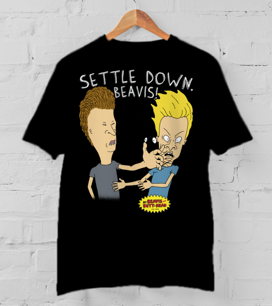 Settle Down Beavis Beavis And Butthead T-Shirt
