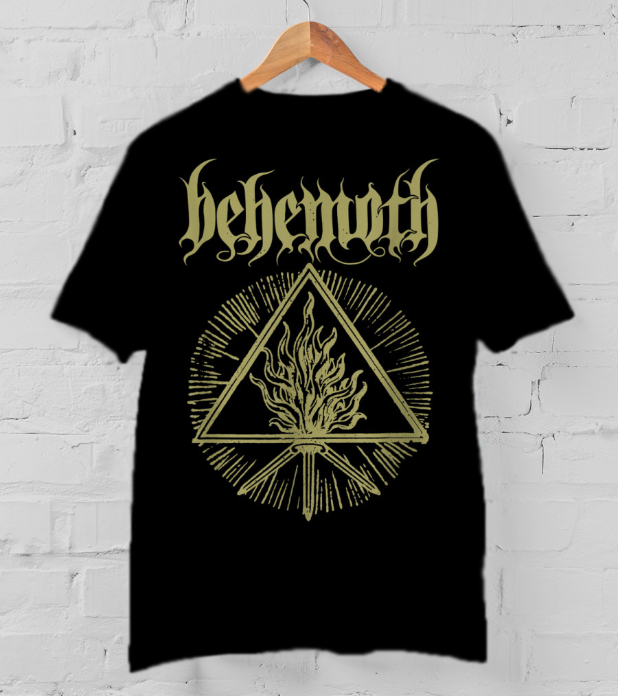 Behemoth Sigil Triangular Flame Symbol Official Merch T-Shirt