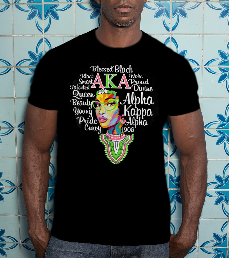 AKA Alpha Kappa Alpha Sorority Black Beauty Queen Pride 1908 T-Shirt