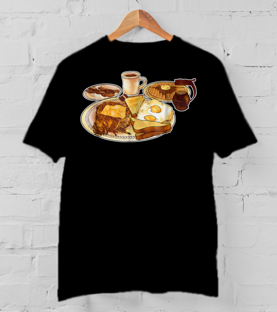 All Star Special Breakfast Plate With Coffee And Pancakes T-Shirt