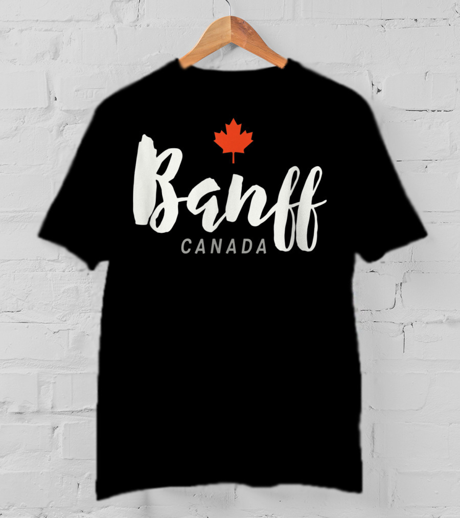 Banff Canada Maple Leaf National Park Classic Alberta T-Shirt