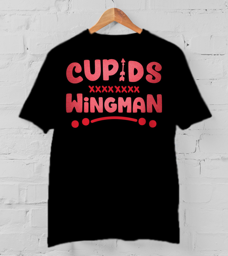 Cupids Wingman Valentines Day Love XOXO T-Shirt
