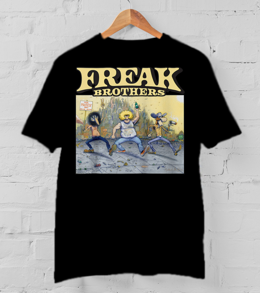Freak Brothers Lucky Protest Day In The City T-Shirt
