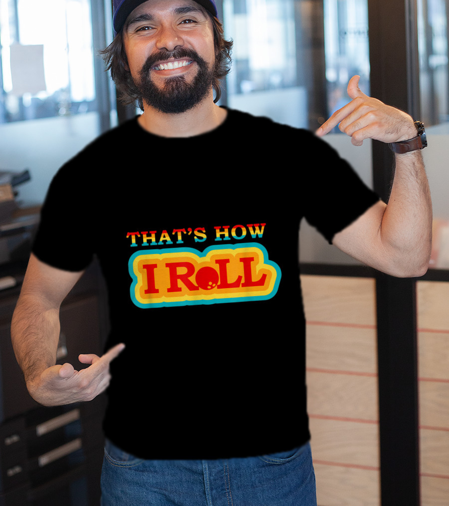 Funny Cute Bowling That's How I Roll Vintage T-Shirt
