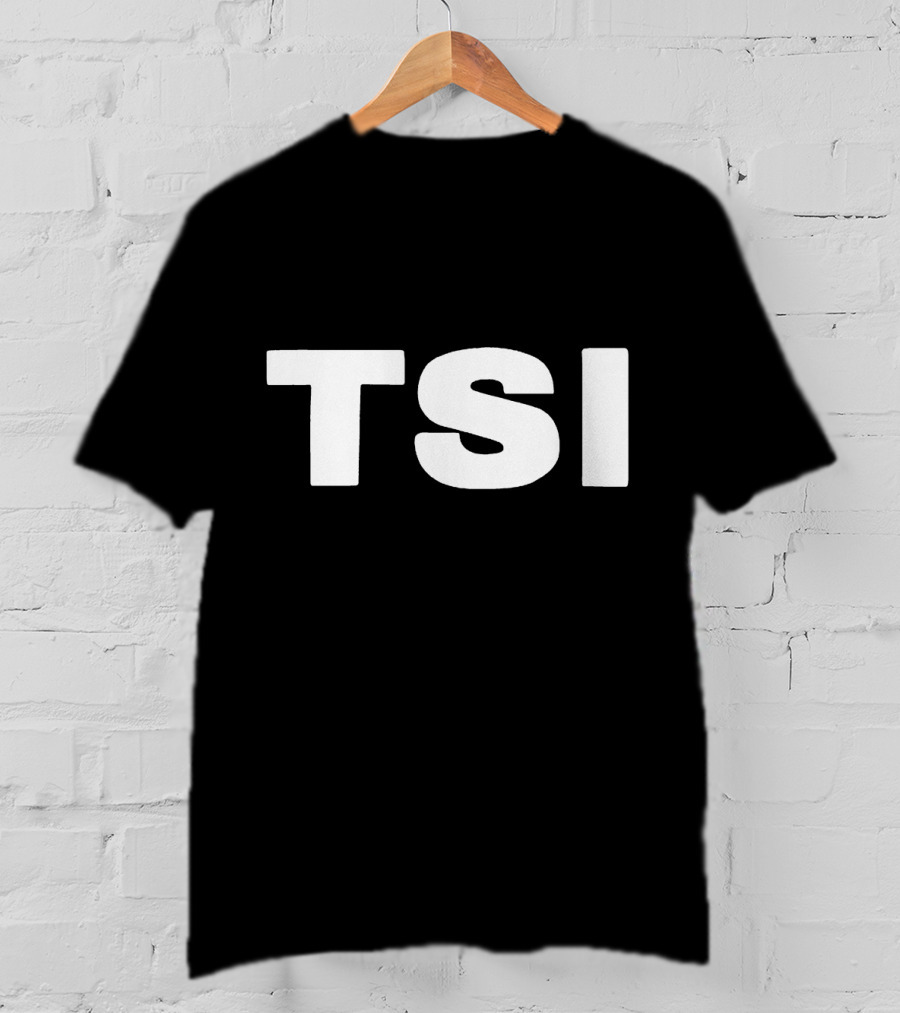 TSI Bold White Text On Minimalist Background T-Shirt