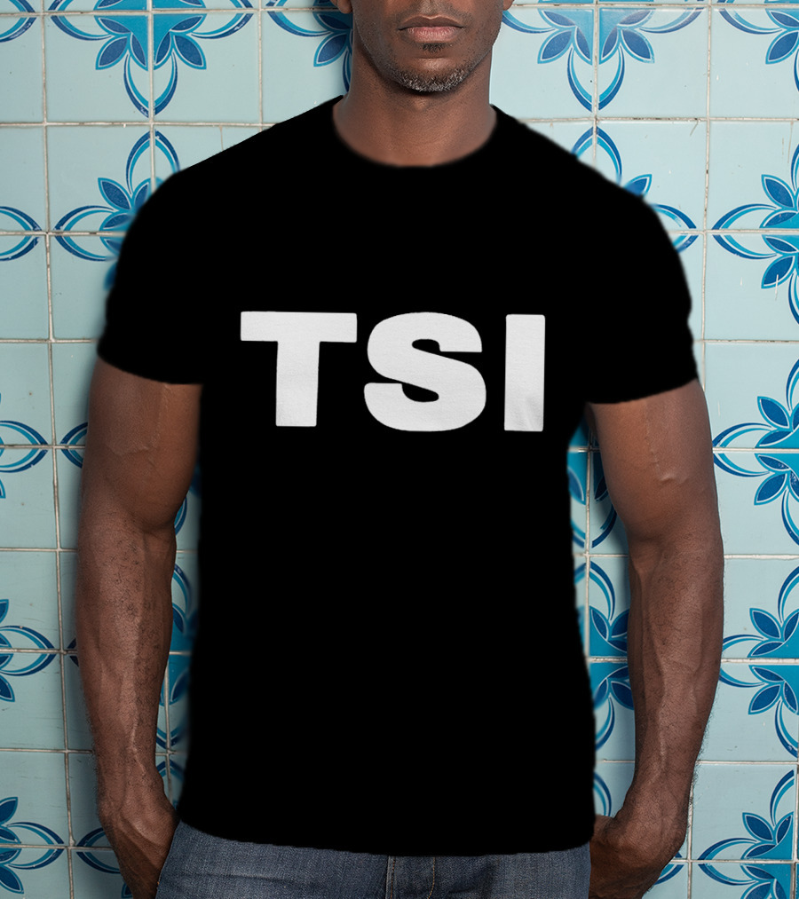 TSI Bold White Text On Minimalist Background T-Shirt