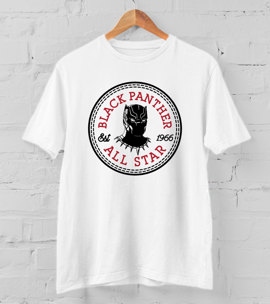 Black Panther All Star Est 1966 Converse T-Shirt