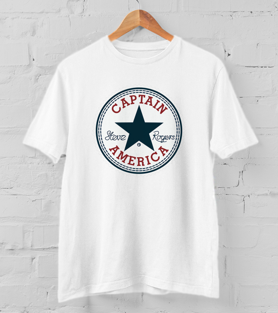 Captain America Steve Rogers Converse Star T-Shirt