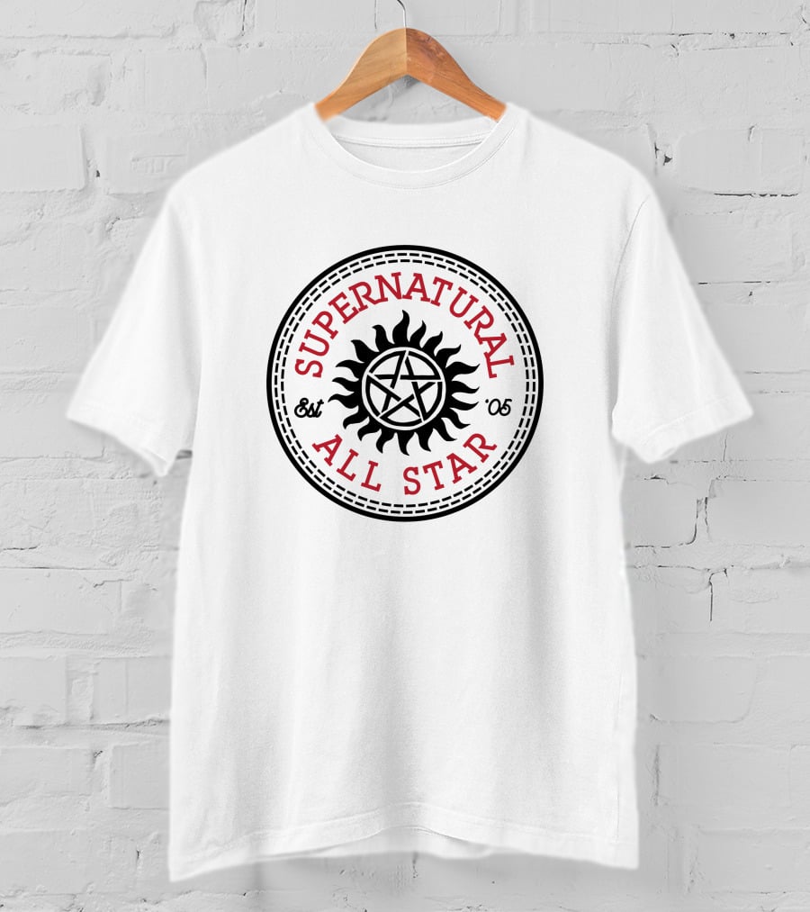 Supernatural All Star Est '05 Sun Pentagram T-Shirt