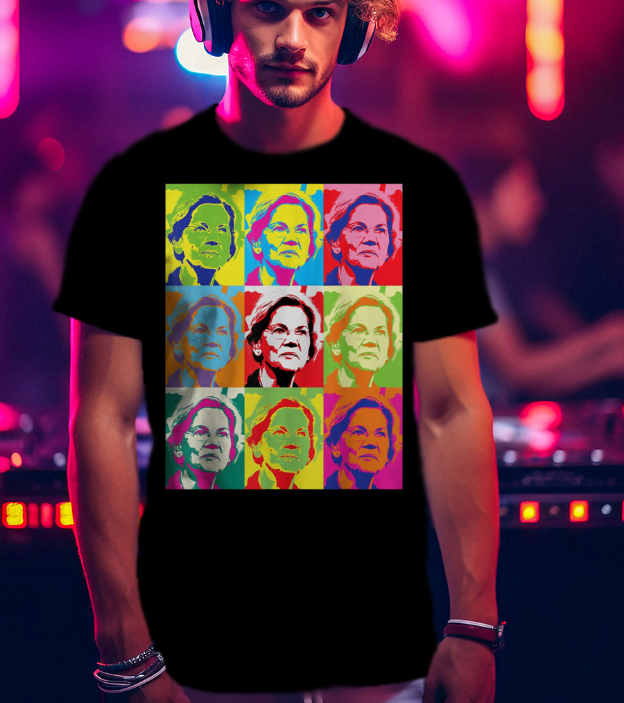 Elizabeth Warren Pop Art Superstar T-Shirt