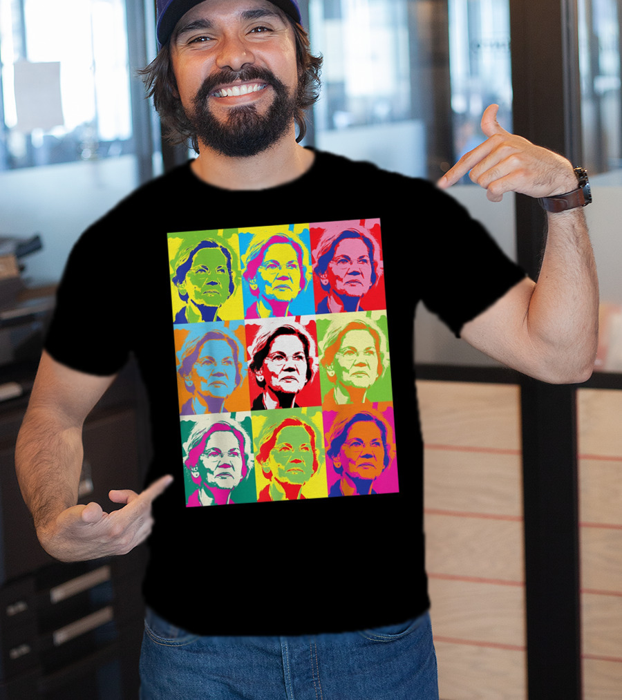 Elizabeth Warren Pop Art Superstar T-Shirt