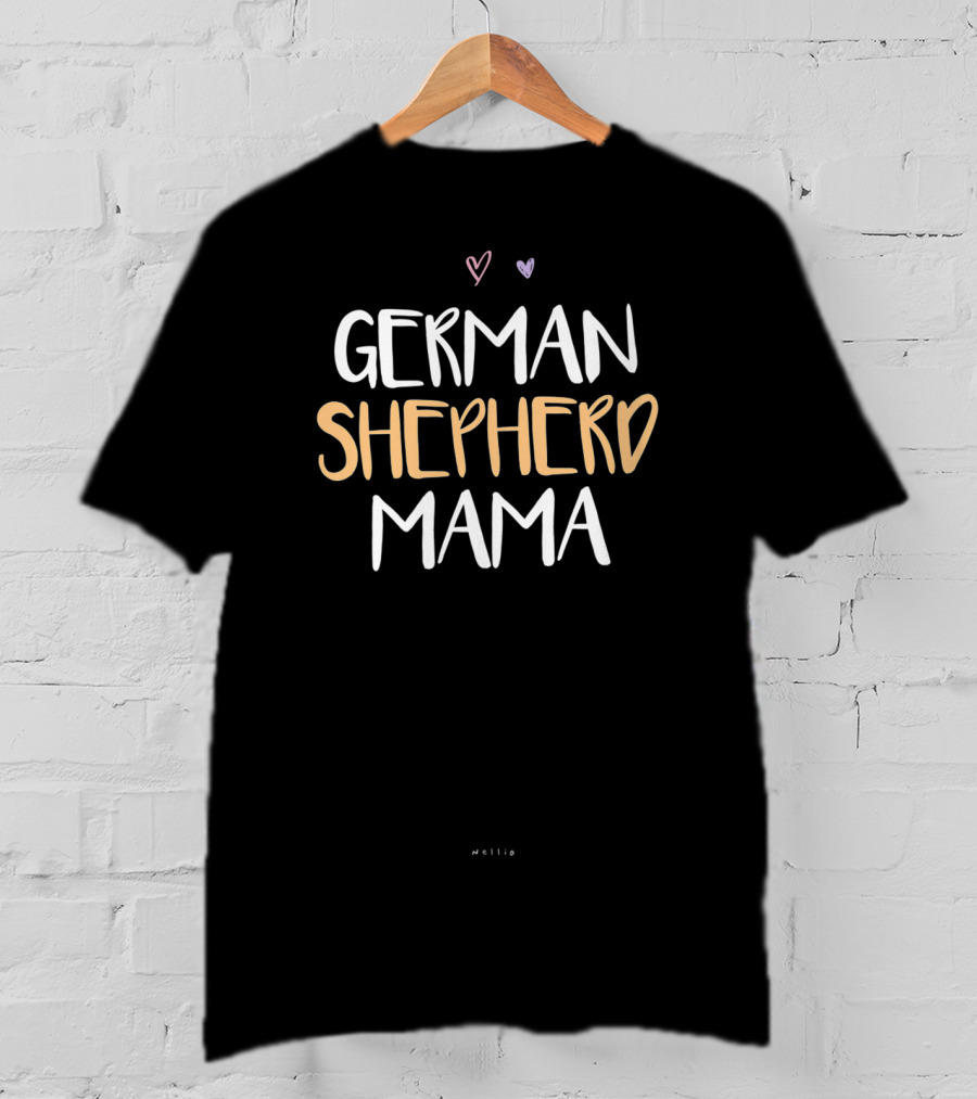 German Shepherd Mama Heart T-Shirt