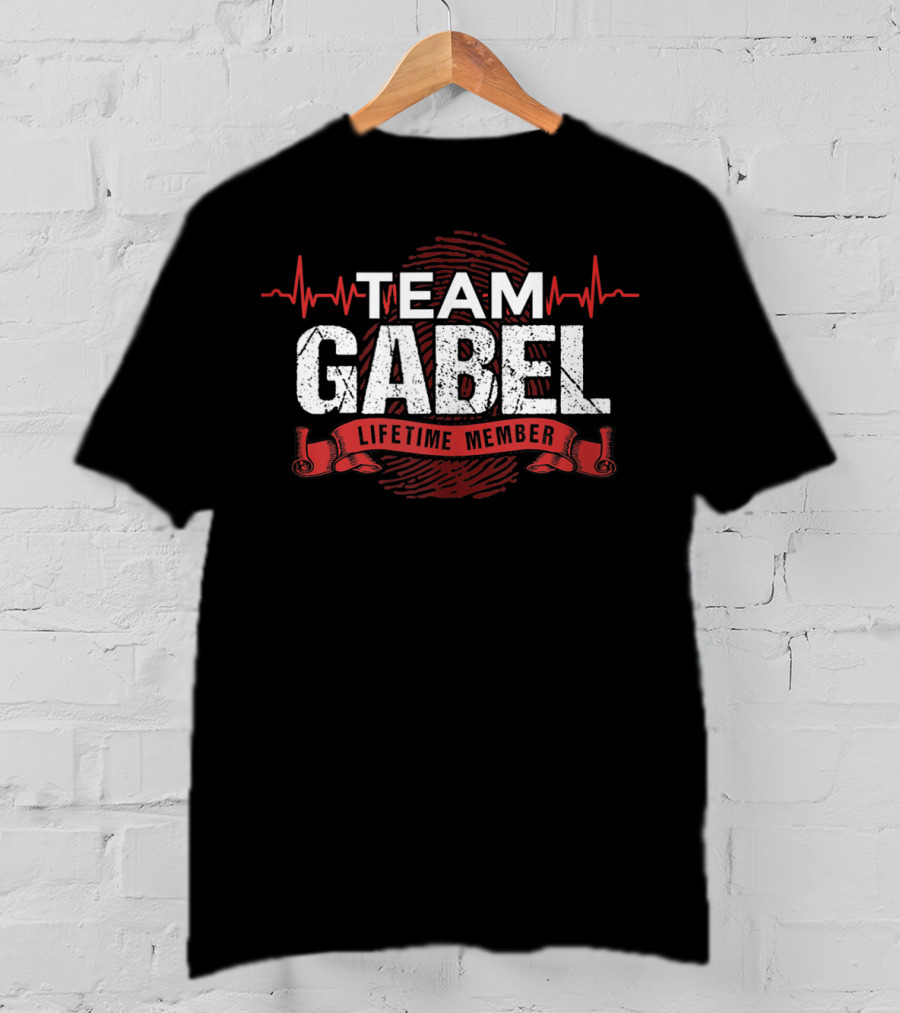 Team Gabel Lifetime Member Heartbeat T-Shirt