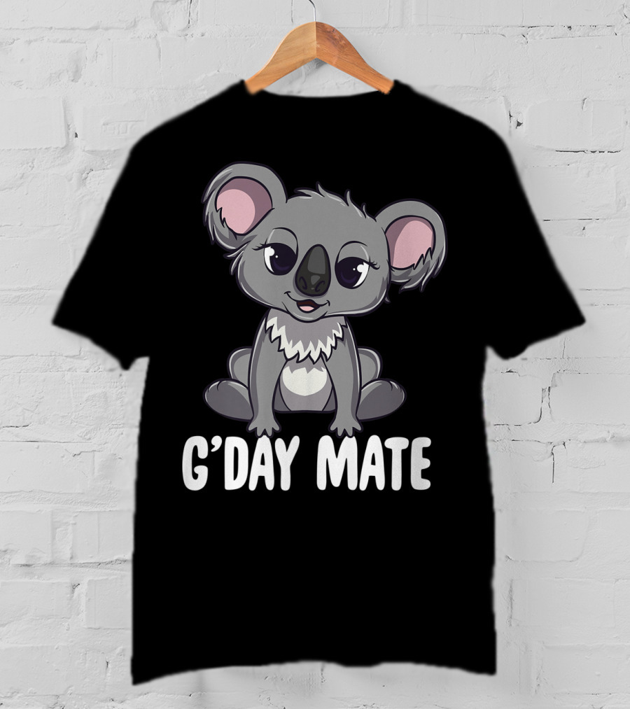 G'Day Mate Cute Kawaii Koala Australia T-Shirt