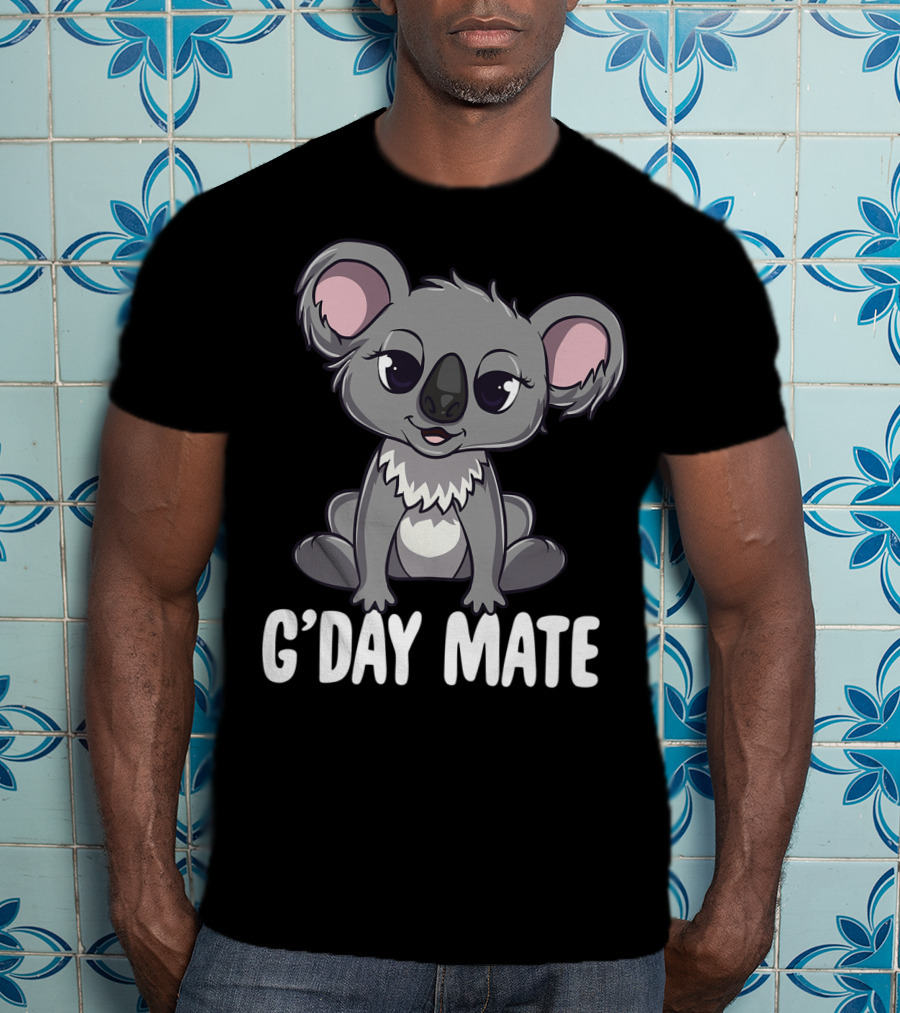 G'Day Mate Cute Kawaii Koala Australia T-Shirt