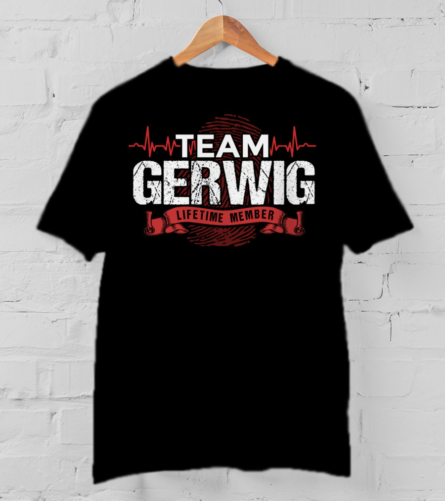 Team Gerwig Lifetime Member Heartbeat T-Shirt