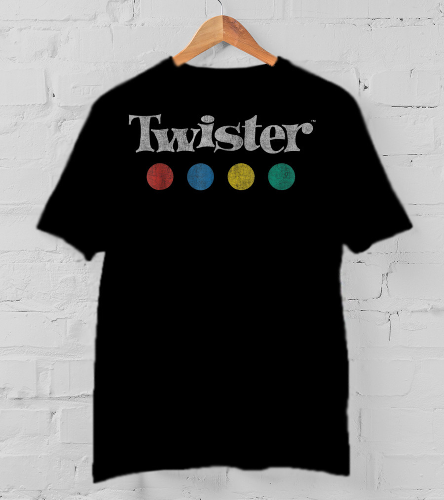 Twister Game Logo Red Blue Yellow Green Dots By Hasbro T-Shirt
