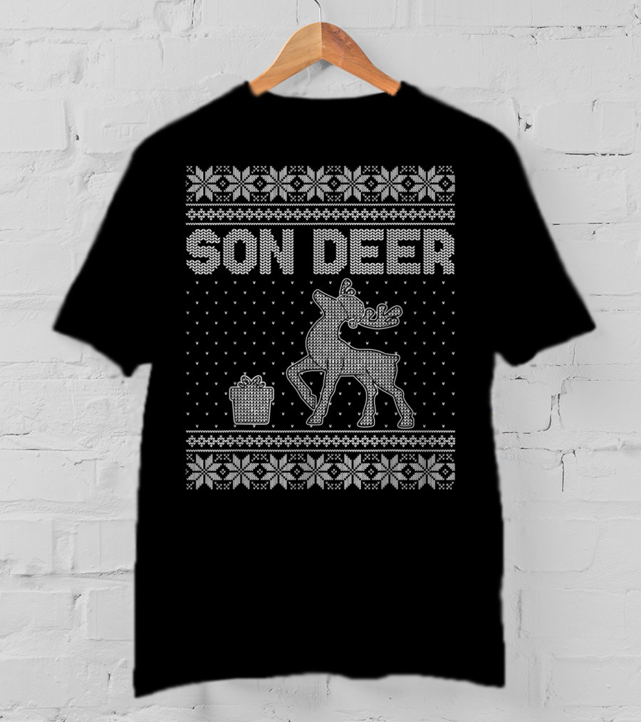 Son Deer Matching Family Christmas T-Shirt