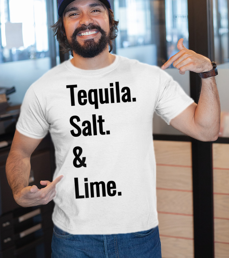 Tequila Salt And Lime Mexican Fiesta Outfit Drinker T-Shirt