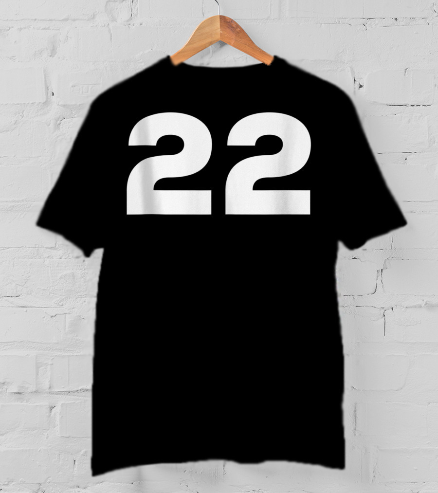 22 Fan Number Sports Jersey Style Team Group T-Shirt