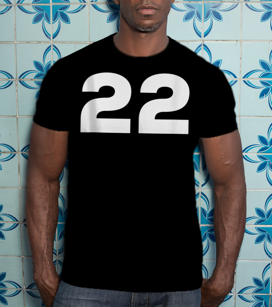 22 Fan Number Sports Jersey Style Team Group T-Shirt